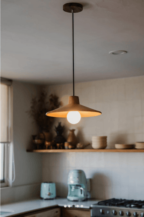Arenal - Burnished Clay Pendant Light Lighting Filamento 