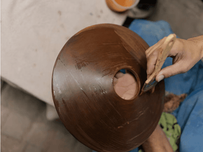 Arenal - Burnished Clay Pendant Light Lighting Filamento 