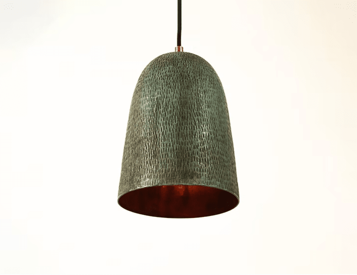 Clara I- Hammered Copper Pendant Light Lighting Filamento 