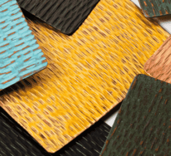 Vasca II - Hammered Copper Wall Sconce Lighting Filamento Antique Gold Striped (DAR) 