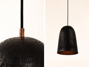 Clara II - Hammered Copper Pendant Light Lighting Filamento 