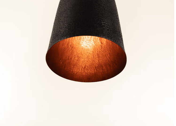 Clara II - Hammered Copper Pendant Light Lighting Filamento 