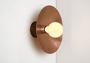 Vasca I - Hammered Copper Wall Sconce Lighting Filamento 