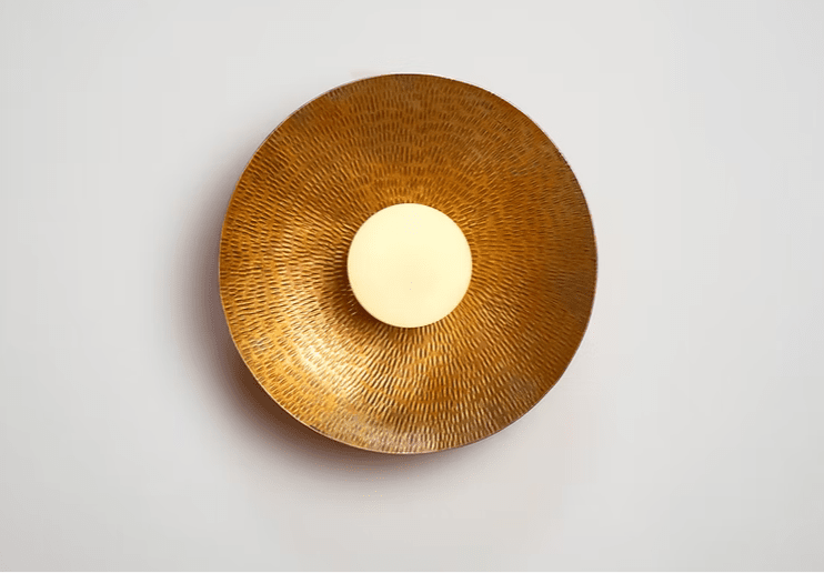 Vasca I - Hammered Copper Wall Sconce Lighting Filamento 