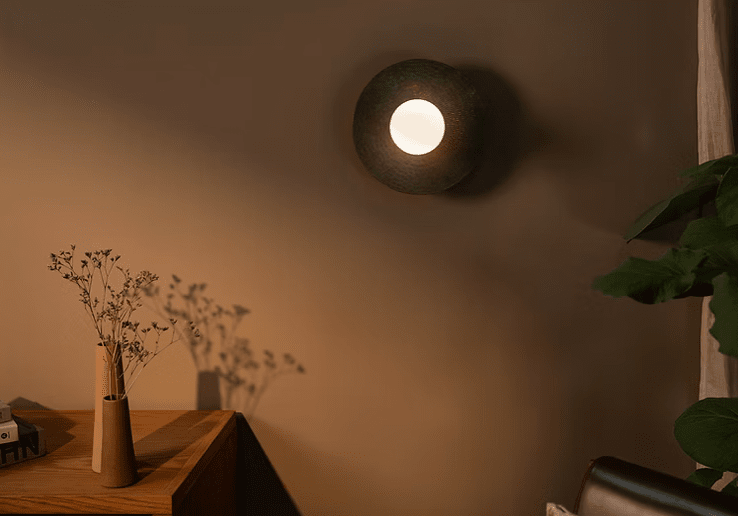 Vasca I - Hammered Copper Wall Sconce Lighting Filamento 