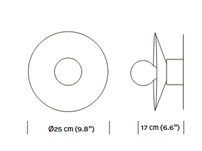 Vasca I - Hammered Copper Wall Sconce Lighting Filamento 