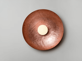 Vasca II - Hammered Copper Wall Sconce Lighting Filamento 