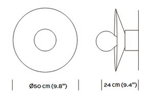 Vasca II - Hammered Copper Wall Sconce Lighting Filamento 