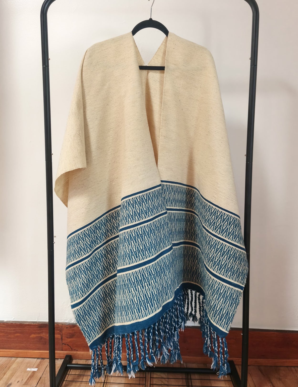 Tlaxcala Ruana-Multiple Colors Textile, Clothing, Poncho Ignacio Netzahualcoyotl 