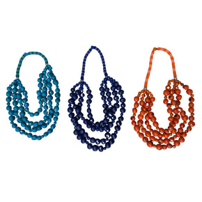 Four-tier Tagua Necklace Jewelry Olga Fisch 