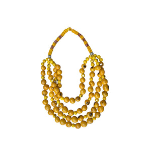 Four-tier Tagua Necklace Jewelry Olga Fisch 