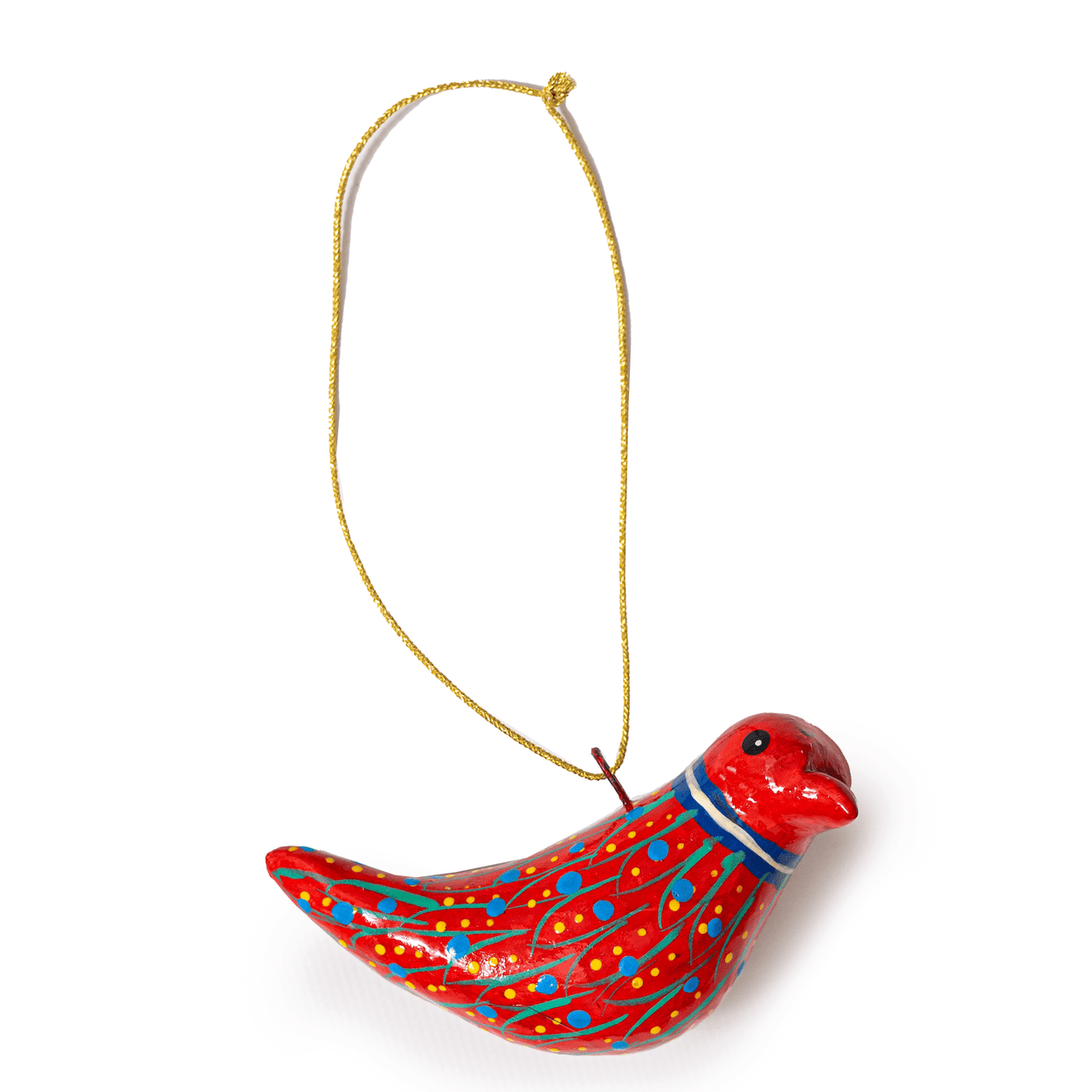 Terracotta Dove Ornaments: Blue Chirstmas Global Goods Partners 