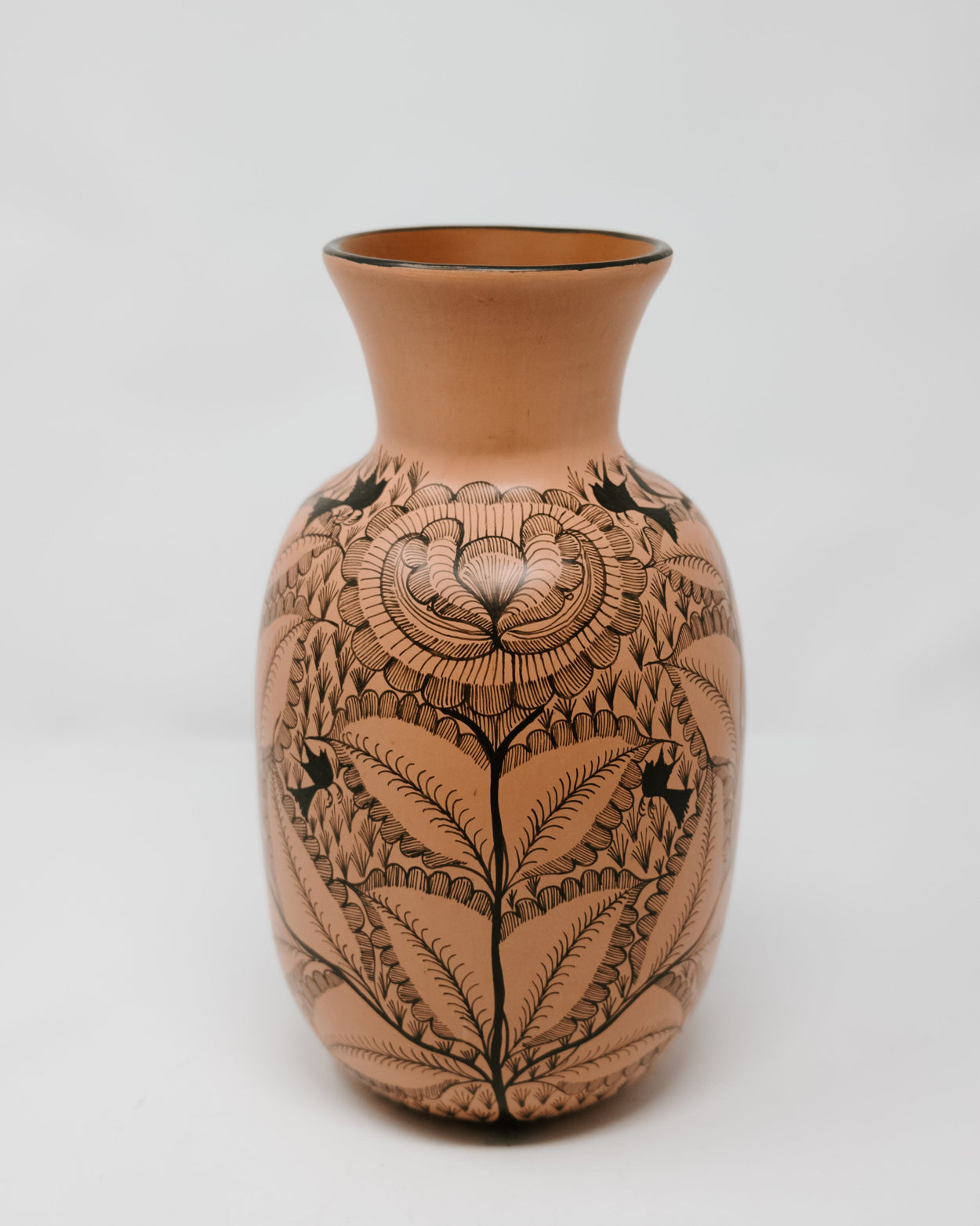 Tall Lip Cylindrical Huancito Vase Home, Ceramics, Tabeltop, Gifts Museo de Arte Popular (MAP) 