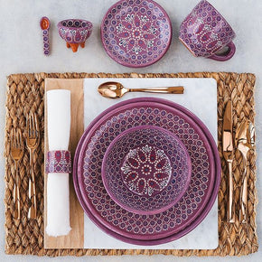 Capula Ceramic Dinnerware Sets Dinnerware Collections Mamai Purple 