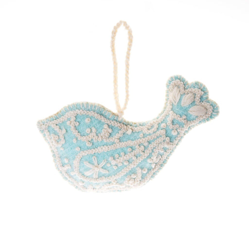Dove Embroidered Holiday Ornament Chirstmas Global Goods Partners 