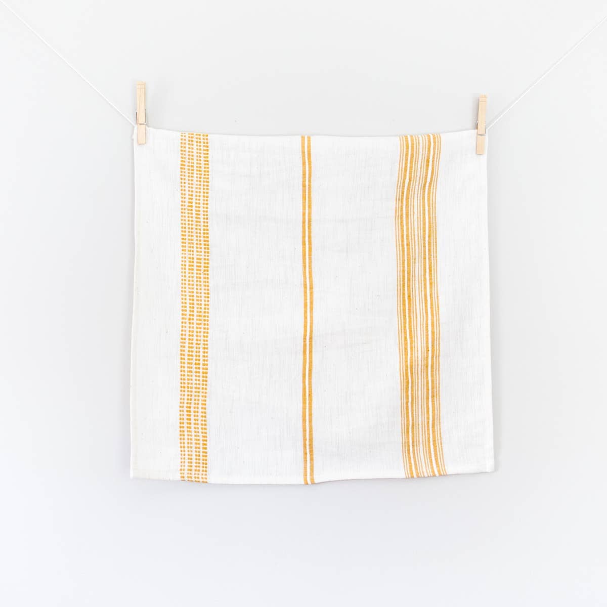 Natural and Gold Aden Cotton Dinner Napkin | Handwoven in Ethiopia Table Linens Creative Women 