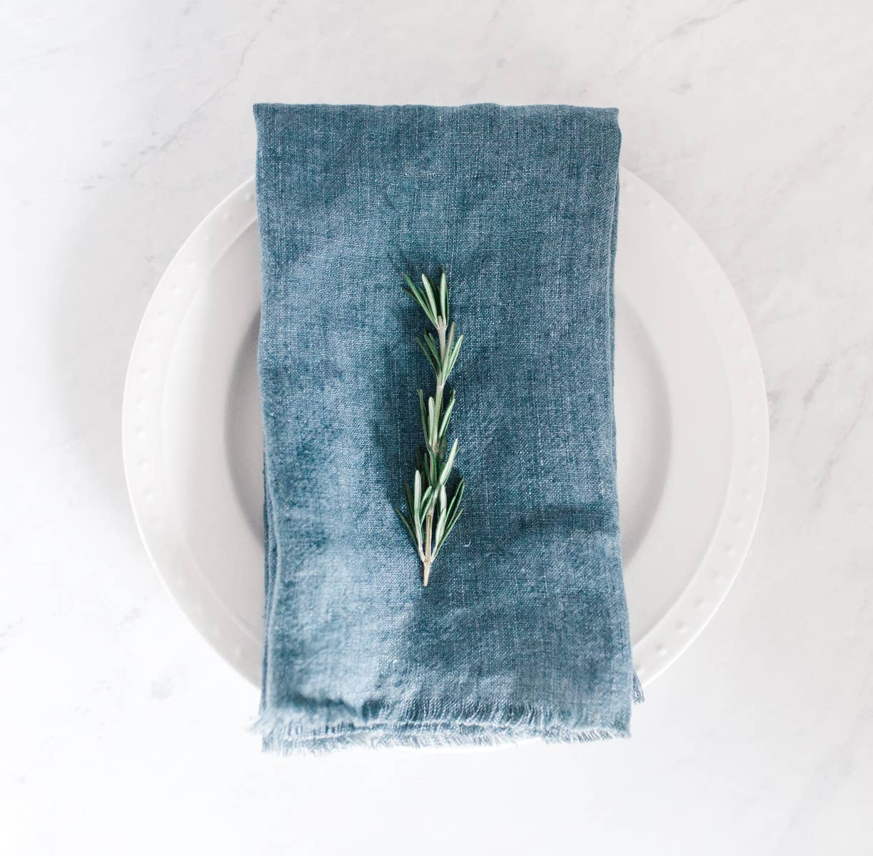 Stone Washed Linen Dinner Napkin | Handwoven in India Table Linens Creative Women 