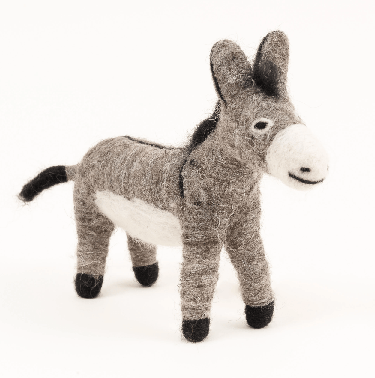 Felted Wool Donkey For Kids Mayan Hands 