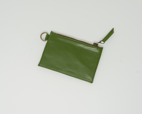 Cactus Leather Coin Purse Accessories Lordag Sondag 4 x 5.5 inches 100% vegan cactus leather Green