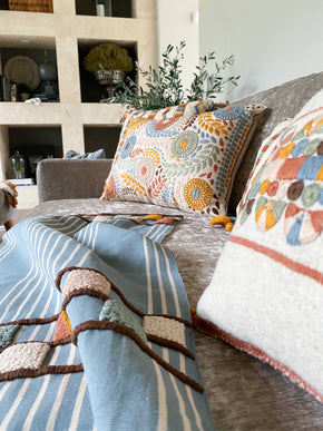 Garden Lumbar Pillow Home, textile, Pillow Covers Ensamble Artesano 