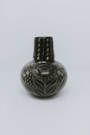 Black Handpainted Burnished Ceramic Water Jar Home, Ceramics, Tabeltop, Gifts Mamai 