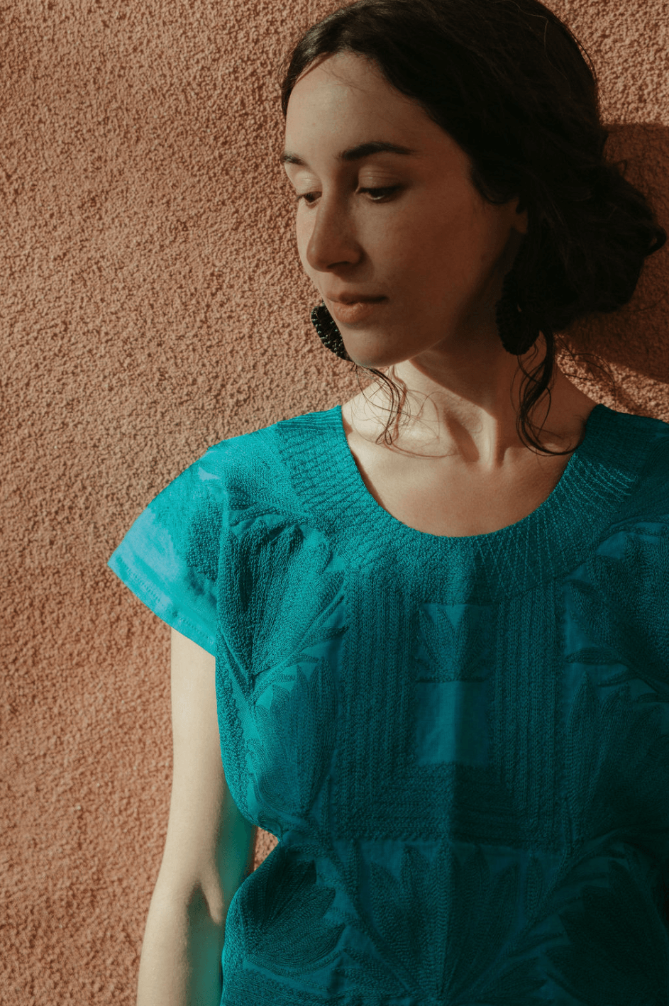 Magueyitos Huipil- Multiple Colors Tops and Tunics Hilo de Nube Jade Small 