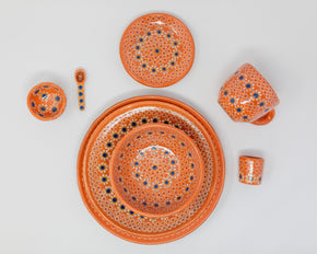 Capula Ceramic Dinnerware Sets Dinnerware Collections Mamai Orange 