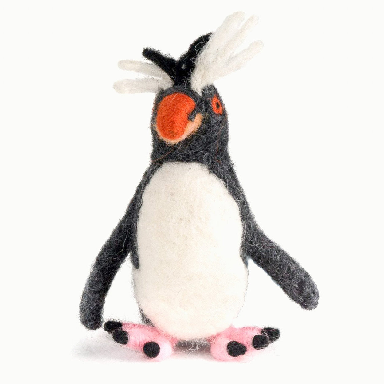 Felted Wool Rock Hopper Penguin For Kids Mayan Hands 