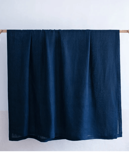 Shade 6 Handloom Indigo Linen Tablecloth Table Linens Nila House 