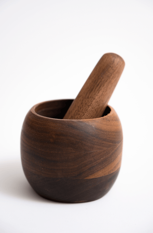 Walnut Mortar and Pestle Kitchenware Chechen Wood Designs 