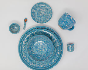 Capula Ceramic Dinnerware Sets Dinnerware Collections Mamai Turquoise 