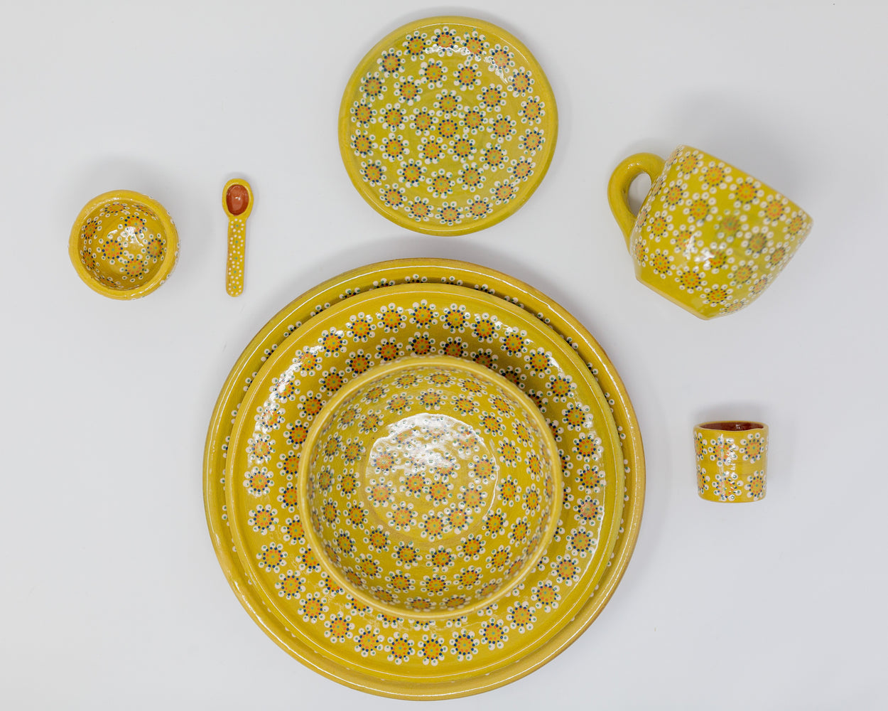 Capula Ceramic Dinnerware Sets Dinnerware Collections Mamai Yellow 