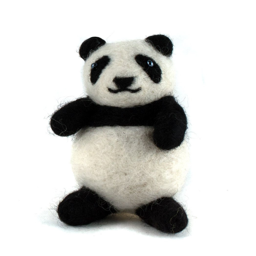 Felted Wool Panda For Kids Mayan Hands 